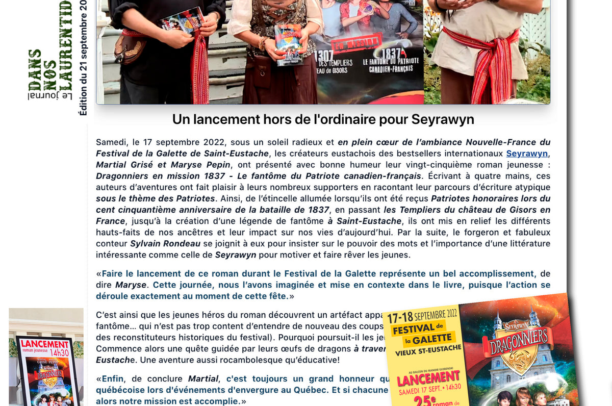 Presse-MartialGrise_MarysePepin-Seyrawyn-Page_Patriotes1