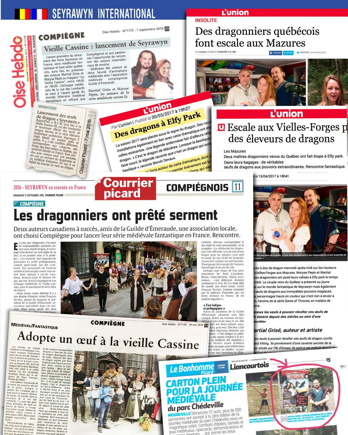 Presse-MartialGrise_MarysePepin-Seyrawyn-international_Dragonniers